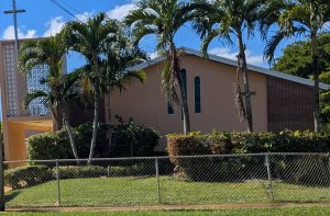 View of Parkway Baptist Church facing west.