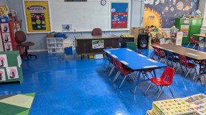 View of Wee Care classroom